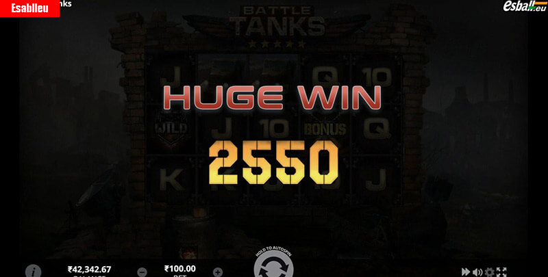 Battle Tanks Slot Machine Huge Win
