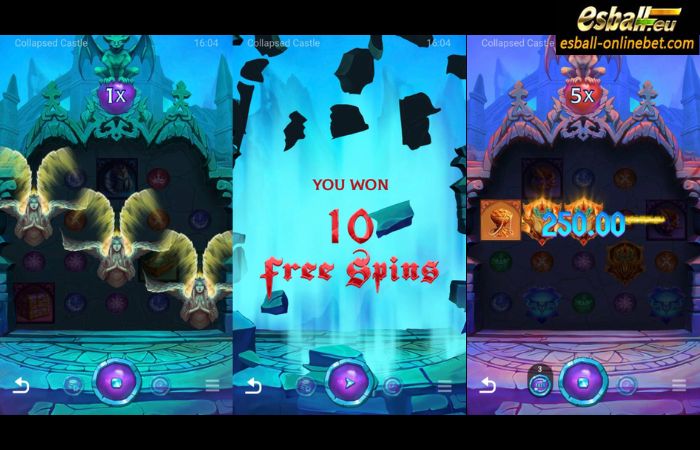 Collapsed Castle Slot Free Spins Feature