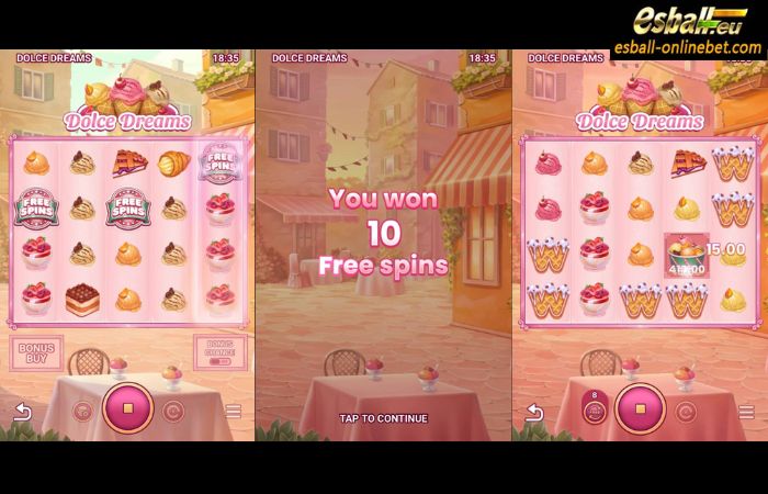 Dolce Dreams Slot Free Spins Feature
