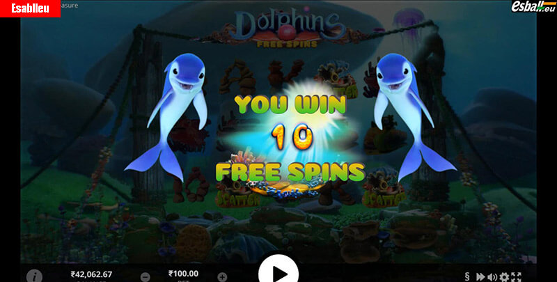Dolphins Treasure Slot Machine Free Spins Bonus