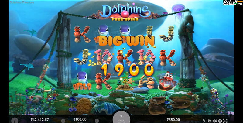 Dolphins Treasure Slot Machine Free Spins Bonus