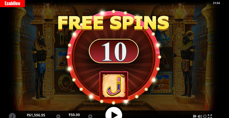 Egypt Gods Slot Machine Free Spins Bonus