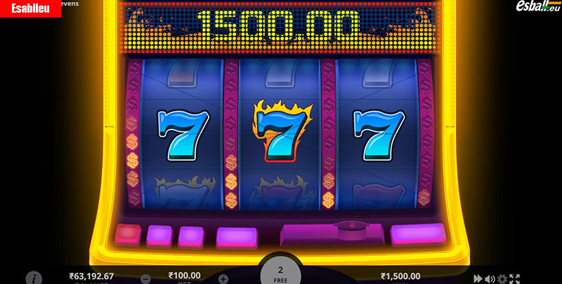 Hot Triple Sevens Slot Machine Free Spin Bonus
