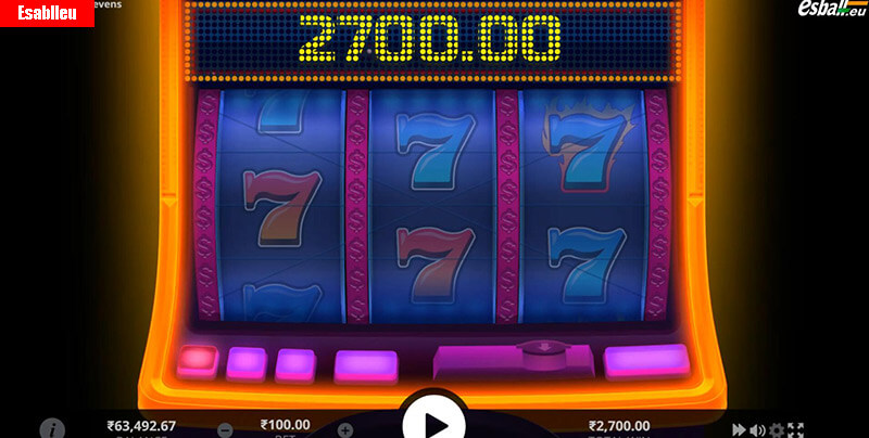 Hot Triple Sevens Slot Machine Big Win
