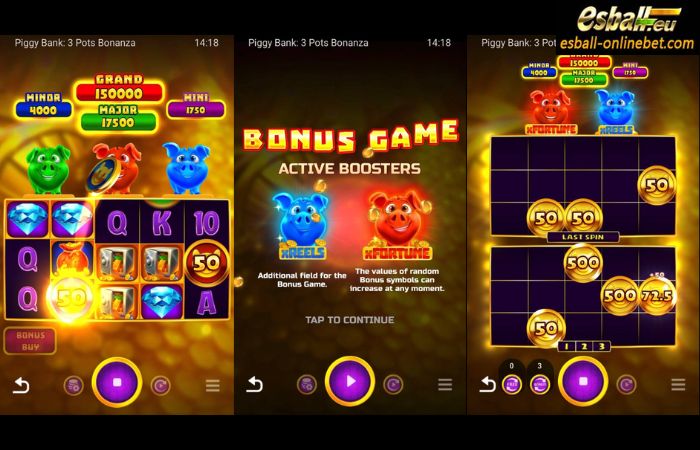 Piggy Bank: 3 Pots Bonanza Slot Bonus Game Feature Piggy Bank: 3 Pots Bonanza Slot Bonus Game Feature