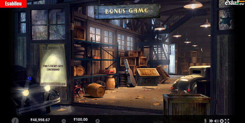 Prohibition Slot Machine Cache Bonus Game