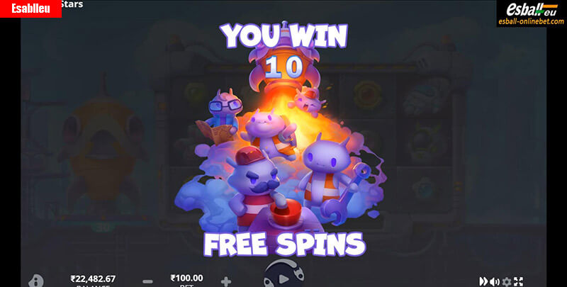 Play Rocket Stars Slot Machine Free Spins Bonus