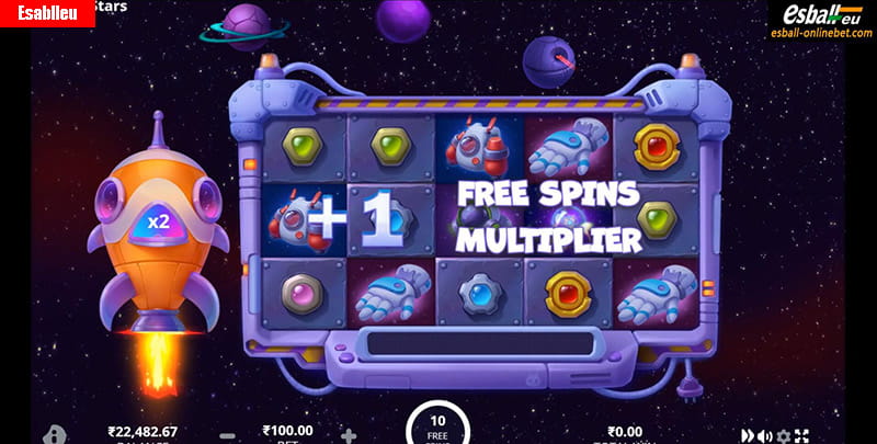 Play Rocket Stars Slot Machine Free Spins Bonus