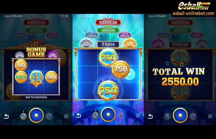 Sea of Wealth Slot Bonus Game Feature Sea of Wealth Slot Bonus Game Feature