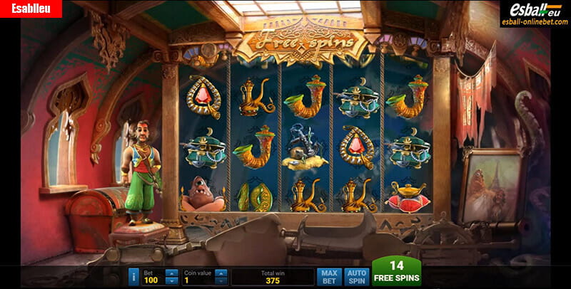 Sindbad Slot Machine Free Spins Bonus