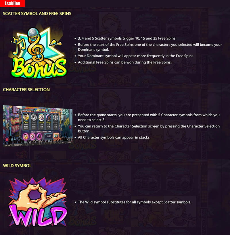 Beat Box Slot Machine Wild Scatter