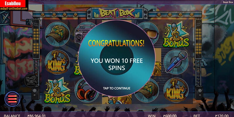 Beat Box Slot Machine Free Spins Bonus