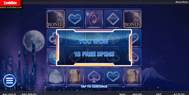 Blood Moon Slot Machine Free Spins Bonus