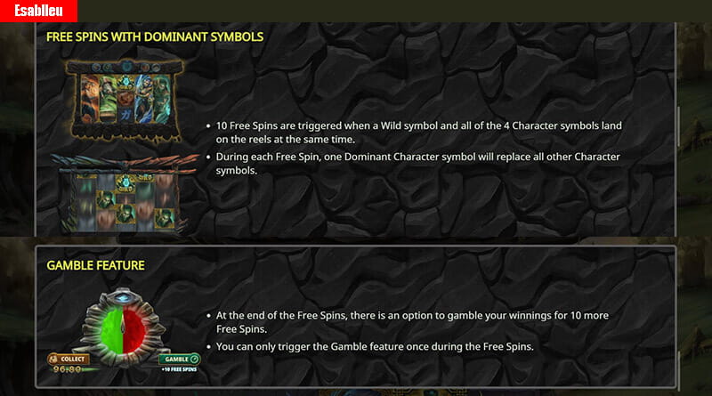 Dawn Of The Druids Slot Machine Free Spins with Dominant Symbols