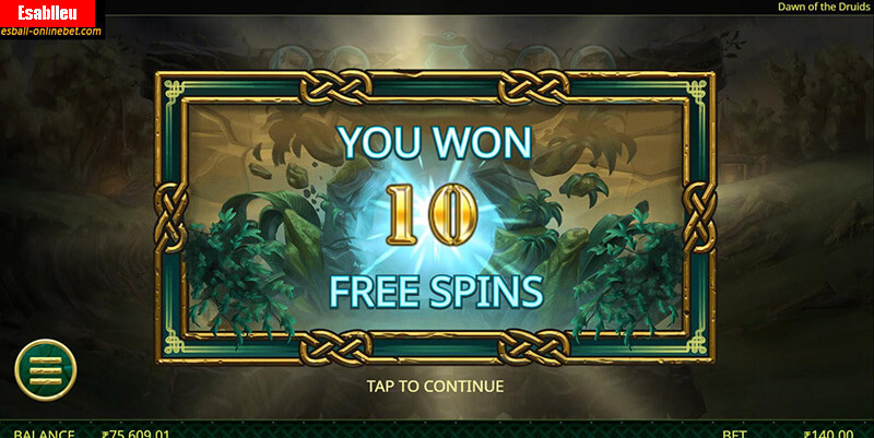 Dawn Of The Druids Slot Machine Free Spins Bonus