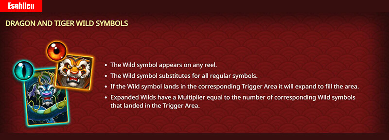 Dragon & Tiger Slot Machine Wild Symbols