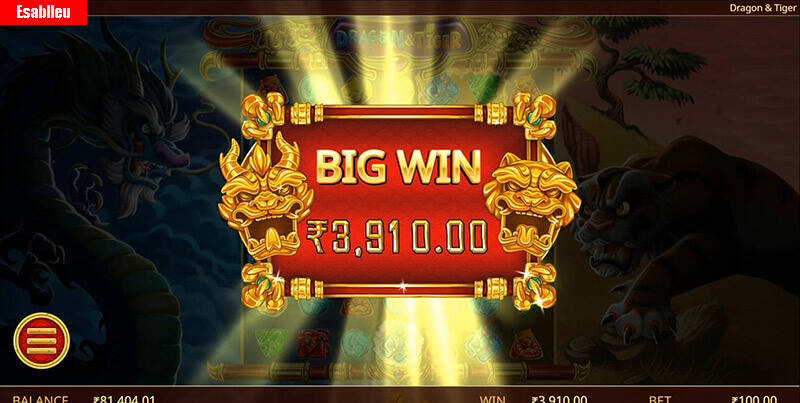 Dragon & Tiger Slot Machine Big Win