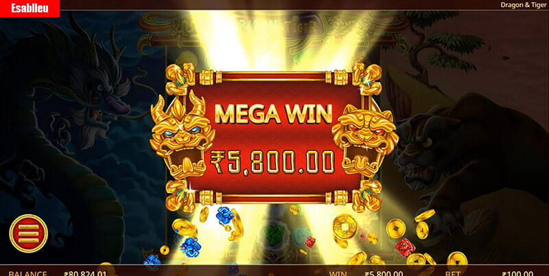 Dragon & Tiger Slot Machine Big Win