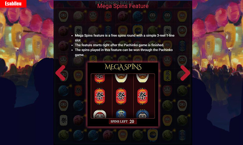 Fireworks Fever Slot Machine Mega Spins Feature