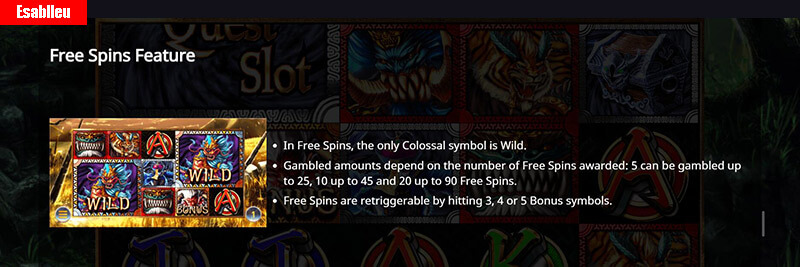 Monster Quest Slot Machine Free Spins Feature