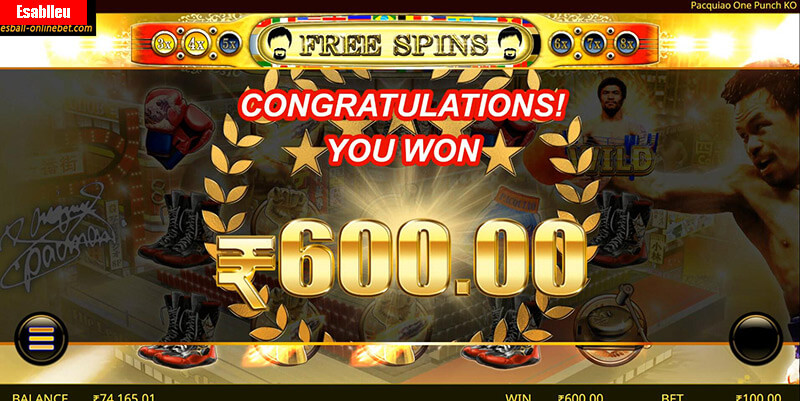 Pacquiao One Punch KO Slot Machine Free Spins Bonus