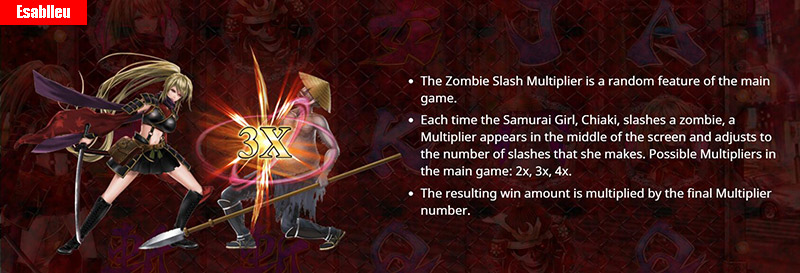 Samurai Girl Slot Machine Zombie Slash Multiplier