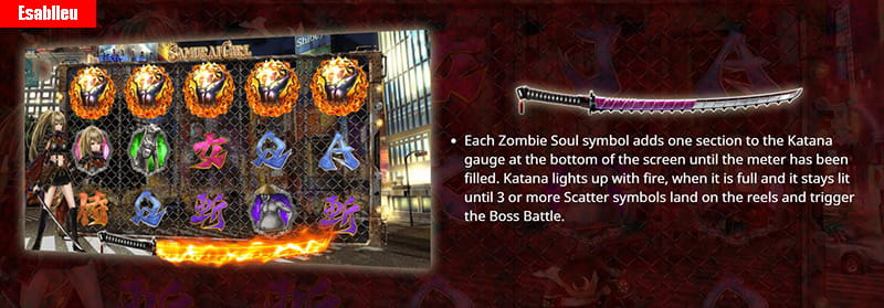 Samurai Girl Slot Machine Boss Battle Feature