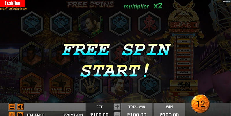 Wild Sumo Slot Machine Free Spins Bonus