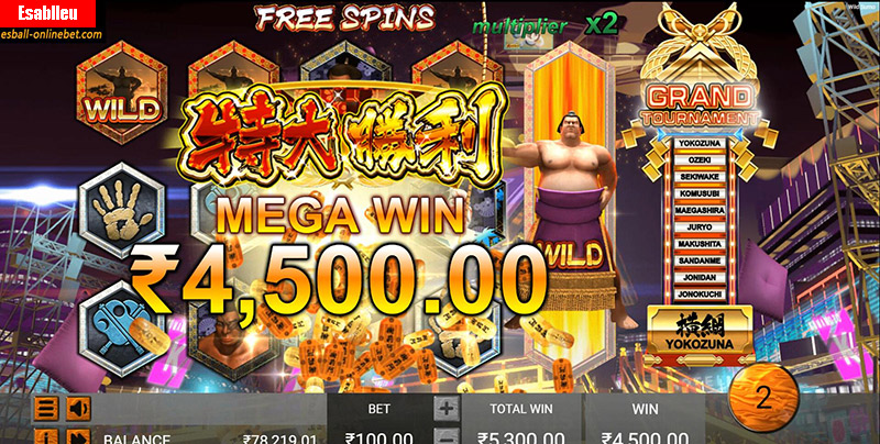 Wild Sumo Slot Machine Free Spins Bonus