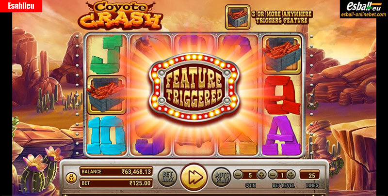 Coyote Crash Slot Machine Free Spins