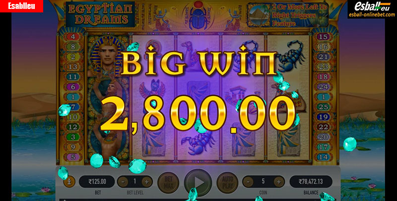 Egyptian Dream Slot Machine Free Spins Bonus