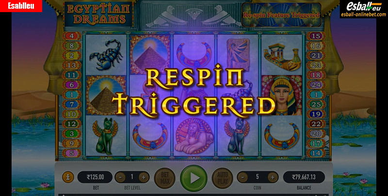 Egyptian Dream Slot Machine Free Spins Bonus