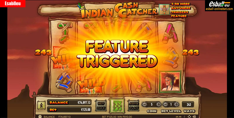 Indian Cash Catcher Slot Machine Free Spins Bonus