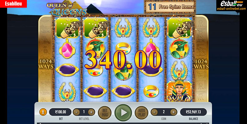 Queen Of Queens Slot Machine Free Spins Bonus