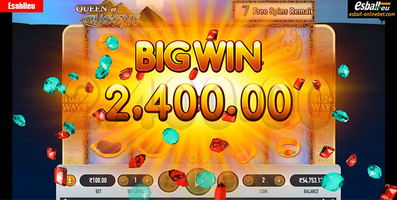 Queen Of Queens Slot Machine Free Spins Bonus