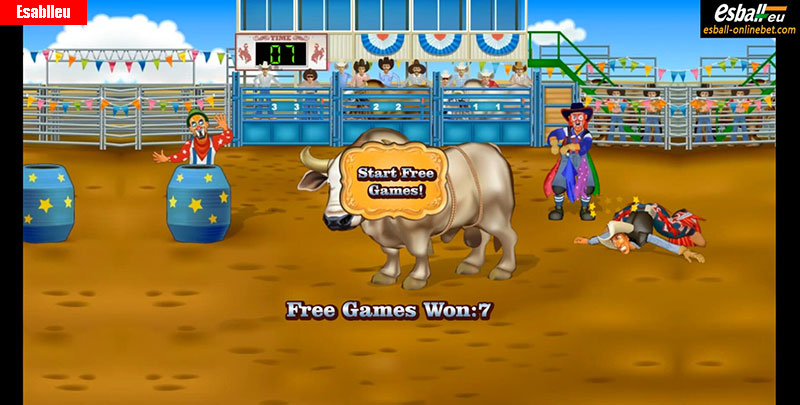 Ride'Em Cowboy Slot Machine Free Spins Bonus