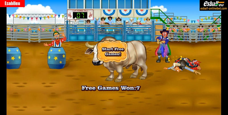 Ride'Em Cowboy Slot Machine Free Spins Bonus