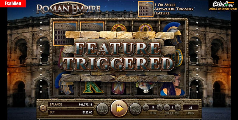 Roman Empire Slot Machine Payouts and Wilds