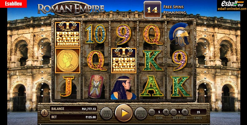 Roman Empire Slot Machine Payouts and Wilds