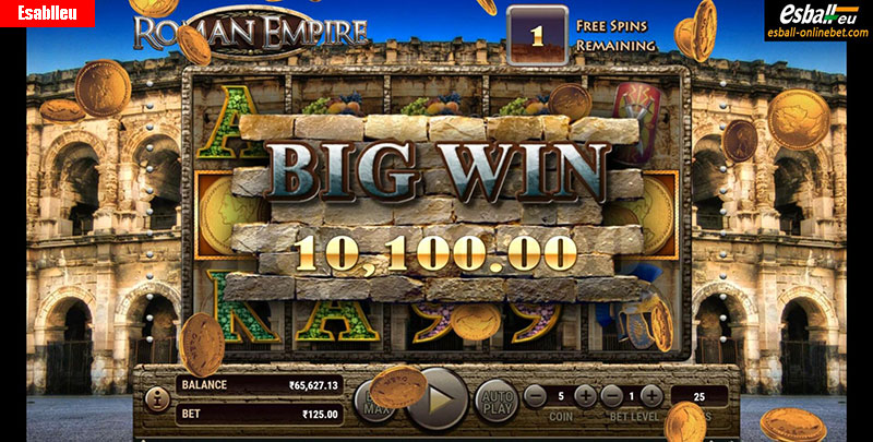 Roman Empire Slot Machine Payouts and Wilds