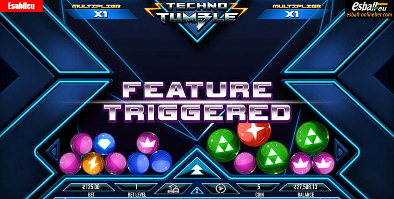 Techno Tumble Slot Machine Free Spins Bonus