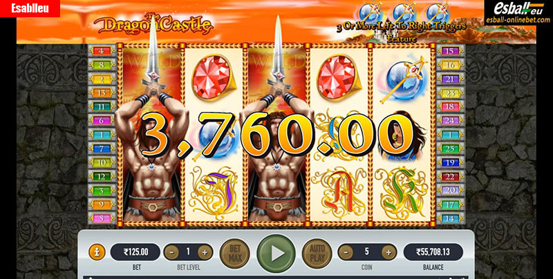The Dragon Castle Slot Machine Big Win