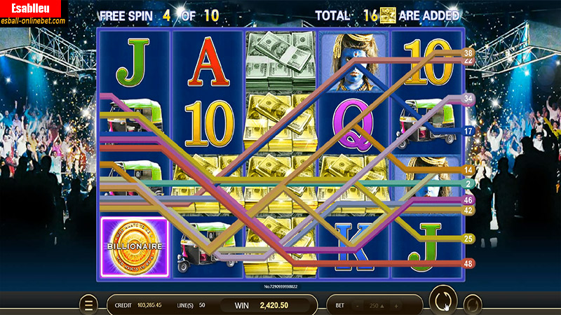 JDB Billionaire Slot Machine Free Spins Bonus Game 2