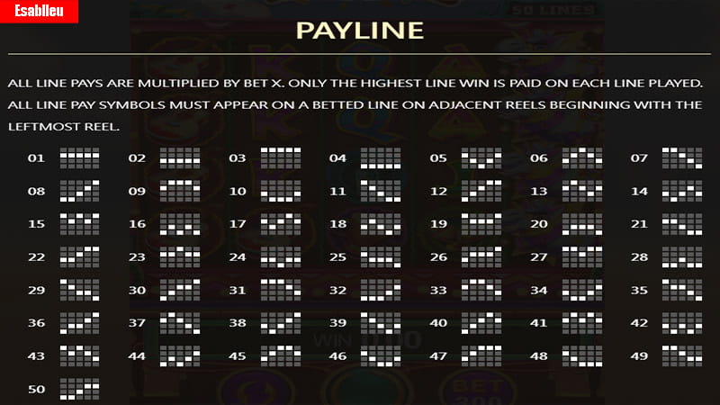 JDB Boom Fiesta Slot Machine Payline