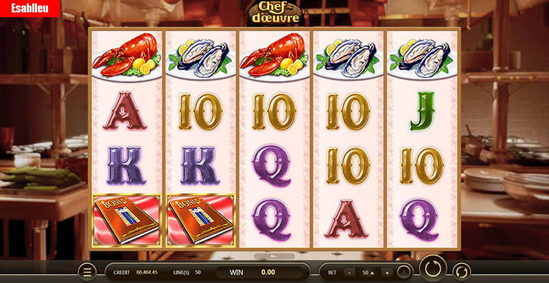 Chef d'Oeuvre Slot Machine