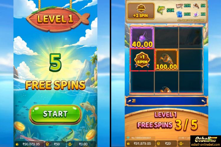 Fishin' Fever X-Huge Free Spin Level 1 Fishin' Fever X-Huge Free Spin Level 1