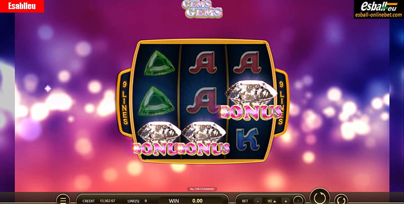 Gems Gems Slot Machine Free Spin Bonus