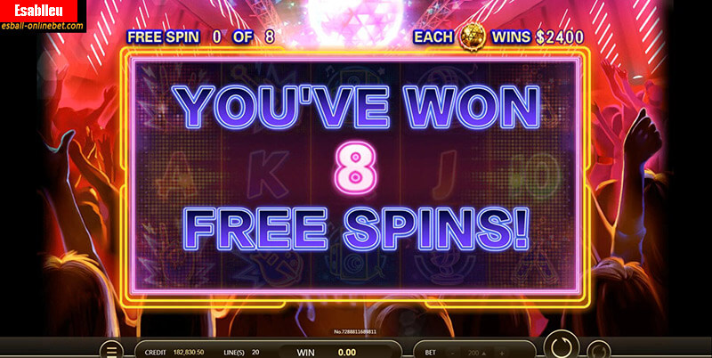 Golden Disco Slot Machine Free Spin Bonus
