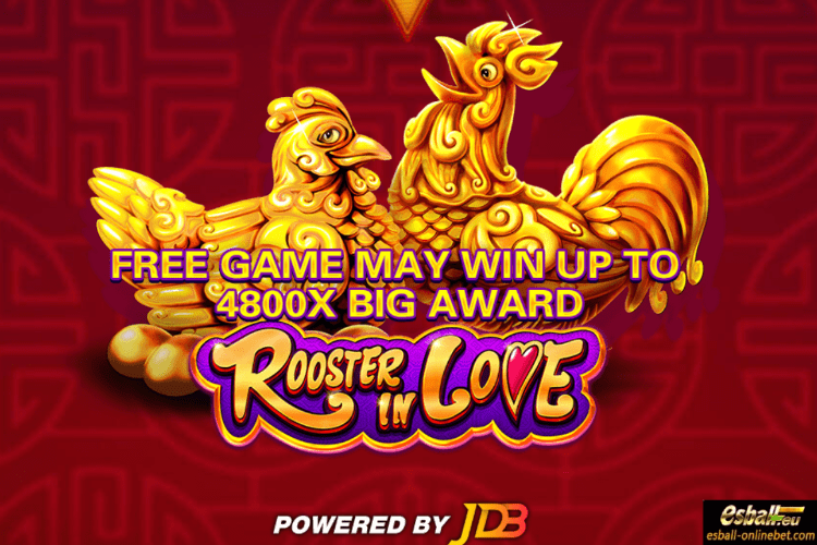 Rooster In Love Slot Game, JDB Rooster In Love
