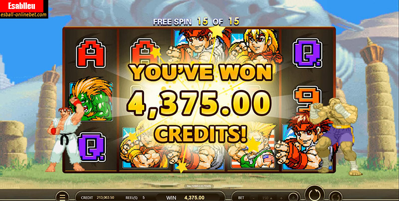 Street Fighter Slot Machine Free Spins Bonus